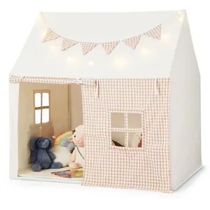 Tente Enfants - COSTWAY - Guirlandes Lumineuses Étoiles - Tapis Rembou...Vendu parcdiscount