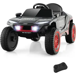 GOPLUS Voiture Electrique Enfants 12V 3 Ans+-Audi Quad 1 Place Charge ... pas cher