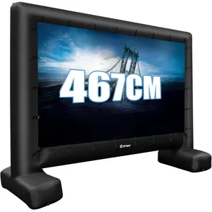 GOPLUS Écran de Projection Gonflable 467 cm Ecran de Cinéma Gonflable ... pas cher