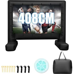 GOPLUS Écran de Projection Gonflable 408 cm Ecran de Cinéma Gonflable ... pas cher