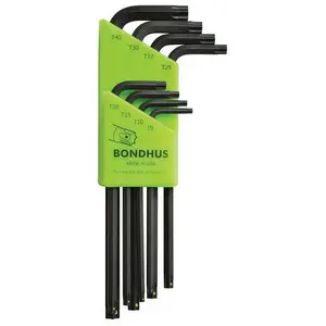 Bondhus Haakse torxsleutelset T9-T40 lang PHTX8 ProHold pas cher