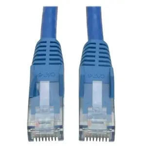 Comparateur de prix : Tripp Lite 10ft Cat6 Gigabit Snagless Molded Patch Cable RJ45 M/M Blue...
