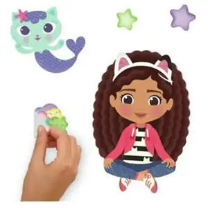 Roommates - Stickers - Gabby Et La Maison Magique - Hauteur 24 cm pas cher