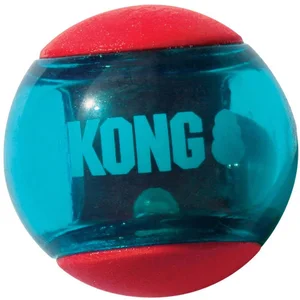 KONG Squeezz Action Honden Bal - Rubber - Rood - L - 8.3 cm