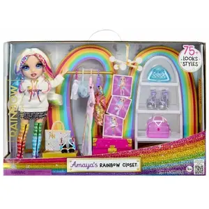 MGA Rainbow High Amayas Regenbogen-Schrank-Spielset pas cher