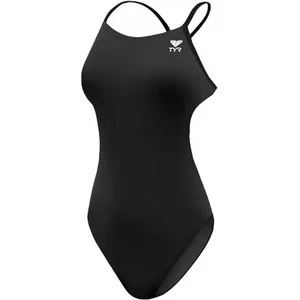 TYR Maillot de bain uni avec découpes pas cher