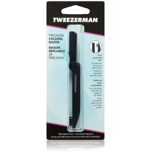 Comparateur de prix : TWEEZERMAN Rasoir à Sourcils Lame de Précision pour Cheveux Enlèvement Noir