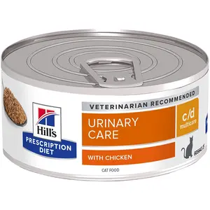 24x156g C/D Multicare Hill's Prescription Diet poulet pour chat pas cher