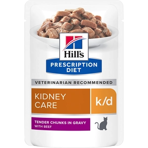 Comparateur de prix : 12x85g k/d Kidney Care boeuf Hill's Prescription Diet - Pâtée pour chat