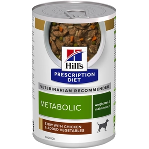 Hills Hill's Prescription Diet Metabolic Mijoté poulet, légumes pour chien - 12 x 354 g pas cher
