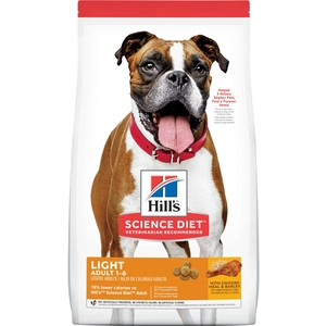 14kg Adult 1-6 Light Medium poulet Hill's Science Plan - Croquettes pour chien pas cher