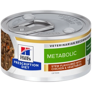 Hills Hill’s Prescription Diet Metabolic Mijoté poulet pour chat - 24 x 82 g pas cher