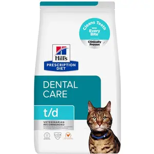 Hill's Prescription Diet t/d Dental Care poulet pour chat - 8 kgVendu parzooplus-be