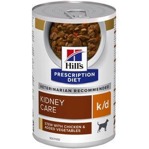 Hills Hill's Prescription Diet k/d Kidney Care Mijoté poulet, légumes pour chien - 24 x 156 g pas cher