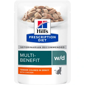 12x85g w/d poulet Hill's Prescription Diet nourriture humide pour chat pas cher
