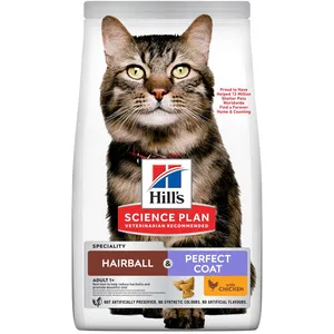 7kg Hill's Science Plan Adult Hairball & Perfect Coat poulet pour chat pas cher