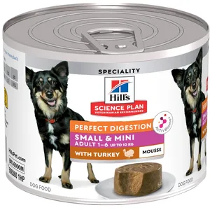 Hill's Science Plan Perfect Digestion Adult Small & Mini Mousse pour chien - dinde (12 x 200 g) pas cher