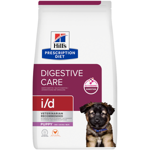 paquet économique 2x4kg Hill's Prescription Diet i/d Digestive Care Puppy with chicken (nourriture sèche pour chien) pas cher