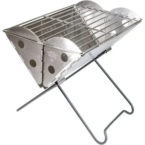 Barbecue nomade gm Barbecue portable et pliable à plat + pochette de transport Uco Noir TU pas cher
