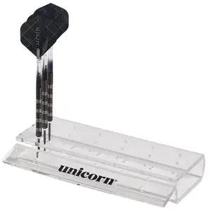 Comparateur de prix : Unicorn Support de fléchette transparent 18 x 8,5 x 3 cm