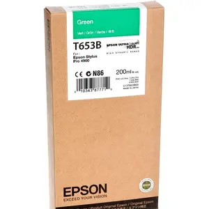 Cartouche d'encre Stylus Pro 4900, C13T653B00, vert, 200ml (C13T653B00) - Epson pas cher