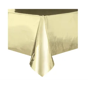 Unique Nappe plastique métallisée or 137 x 274 cm pas cher