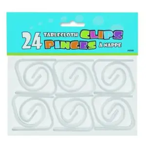 Unique Pince-nappes transparents (x24) pas cher