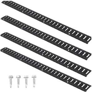 Mophorn - Kit de rails d'arrimage e Track, rails en acier de 5 pi, lot de 4, pour sécuriser les charges lourdes jusqu'à 2000 lb, rails E-TrackVendu parmanomano