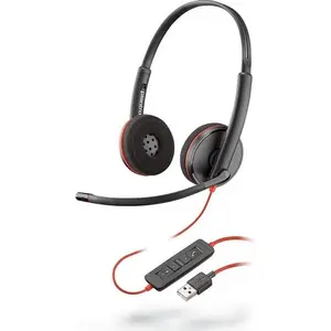 Poly Casque avec microphone PLANTRONICS BLACKWIRE C3220 USB-A 209745-201 pas cher