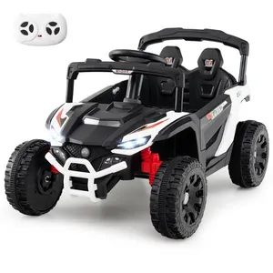DREAMADE 12V Voiture Électrique pour Enfants avec Télécommande Voiture Électrique Tout-Terrain avec Volant et Pédale Blanc pas cher