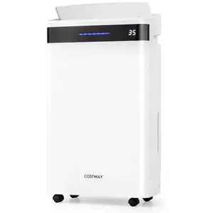 Déshumidificateur Silencieux Mobile 28,5L/Jour COSTWAY-pour 35 M²-4 Mo... pas cher