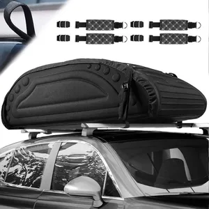 COSTWAY Coffre de Toit Voiture Souple 400L Sac de Toit en Mousse PE Im... pas cher