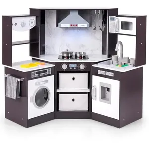 Cuisne Enfants - COSTWAY -3 Ans+, en Bois,17 Accessoires, Sons et Lumi...Vendu parcdiscount