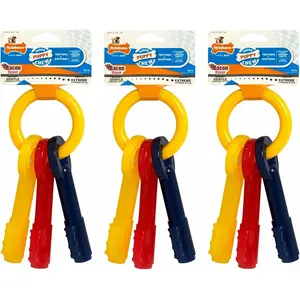 Nylabone Kauwbot - Puppy Kauwspeelgoed - Sleutels met Baconsmaak - X-Small pas cher