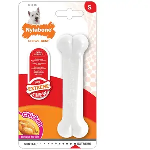 Nylabone Harde Bijters Kluif - Kip - Voor Honden tot 10 kg pas cher