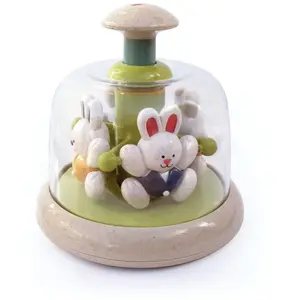 Tolo BIO Rabbit Carousel educatief babyspeelgoed - duurzaam en kleurri...