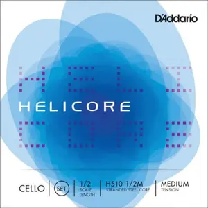 D'Addario H510 1/2M - Jeu de cordes violoncelle Helicore, manche 1/2, ...