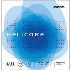 Comparateur de prix : D'Addario H610 1/2M - Jeu de cordes contrebasse orchestre Helicore, ma...