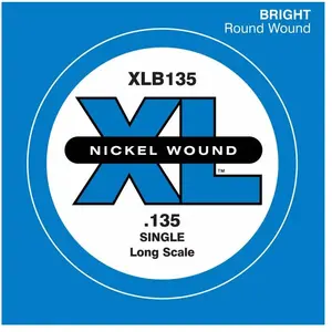 D'Addario XLB 135 Single XL Nickel Wound Long Scale