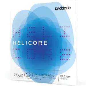 D'Addario H310 1/2M - Jeu de cordes violon Helicore, manche 1/2, Mediu... pas cher