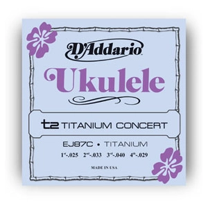 D'addario Pro Arté Titanium EJ87C - Cordes ukulélé Concert pas cher