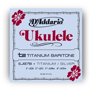 D'addario Pro Arté Titanium EJ87B - Cordes ukulélé Baryton pas cher