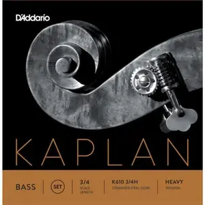 Comparateur de prix : Daddario D'Addario K610 3/4H - Jeu de cordes contrebasse Kaplan, manch...