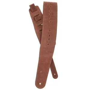 Comparateur de prix : D'Addario 25PRF05 - Sangle en cuir perforé, Honey Suede Apache