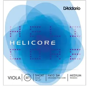 D'Addario H410 SM - Jeu de cordes alto Helicore, Short Scale, Medium