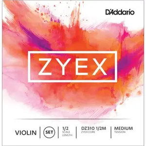 D'Addario DZ310 1/2M - Jeu de cordes violon Zyex, manche 1/2, Medium pas cher