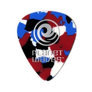 Daddario D'Addario 1CMC6-10 - Médiators celluloïd multicolores, pack d...