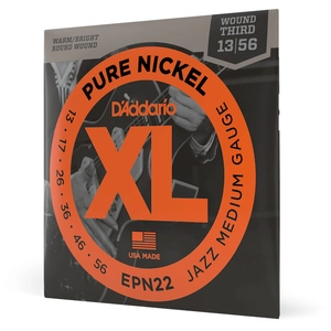 D'Addario EPN22 13-56 Pure nikkel Jazz Medium - Snaren pas cher
