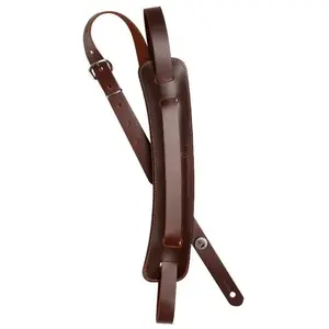 D'Addario D'addario John Lennon Leather Guitar Strap Brown Sangle Guitare pas cher