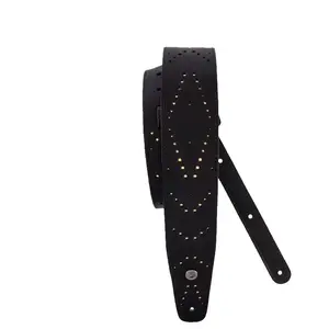 Comparateur de prix : D'Addario D'addario 25lh00 - Sangle Guitare En Cuir Perforée - Star Du...